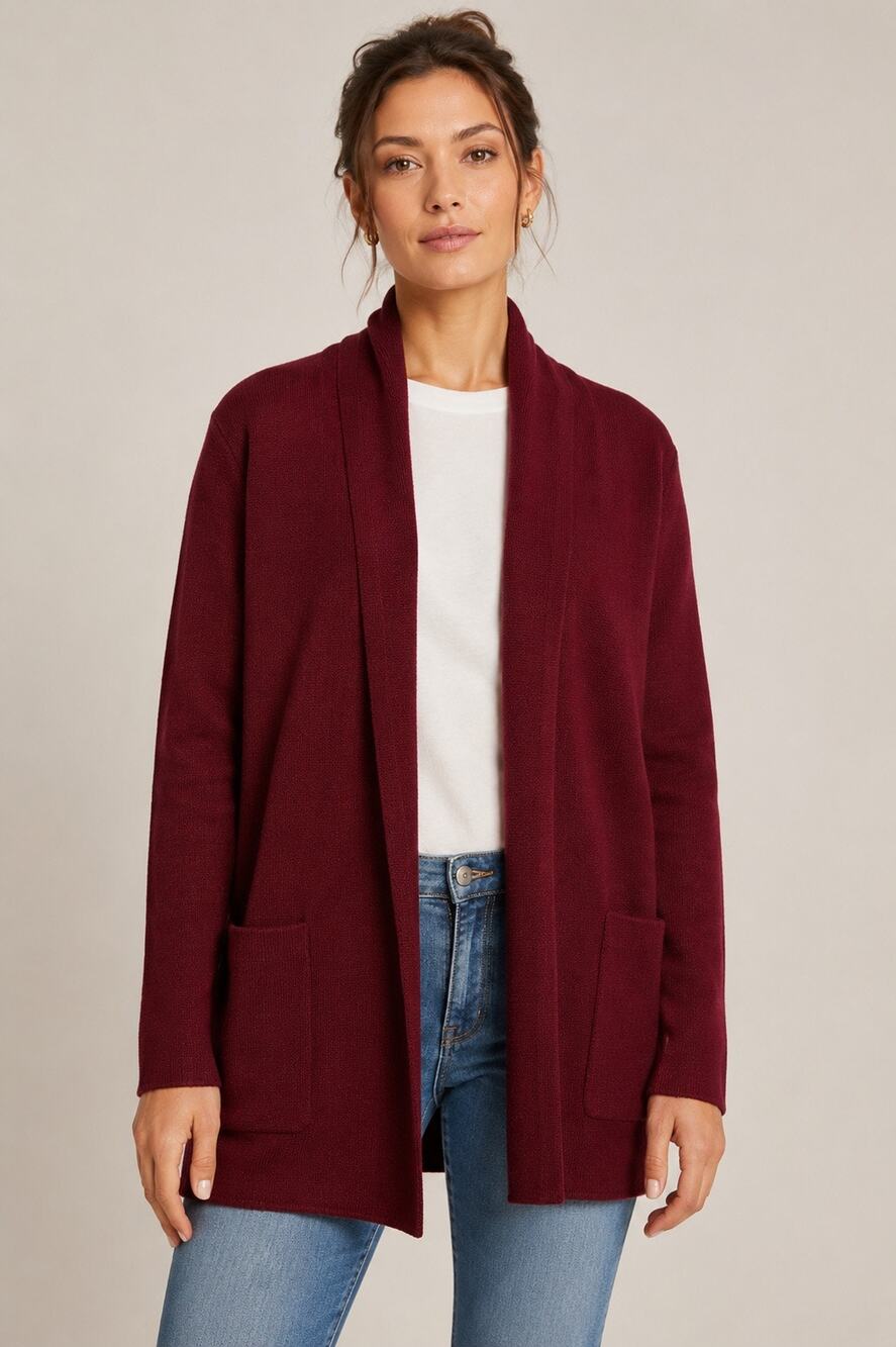 J.Crew Chelsea Sweater Blazer Burgundy Cotton NWT XXS